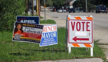 Incumbent April Ryan and District 6 candidate Nikki Shaw will be going to a runoff election June 13. (Amira Van Leeuwen/Community Impact)