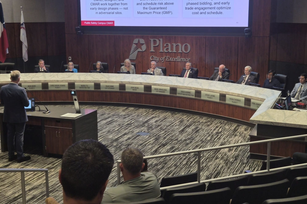 Plano officials approved a new maximum construction budget for its Public Safety Campus at the intersection of Alma Drive and West Park Boulevard. (Patricia Ortiz/Community Impact)
