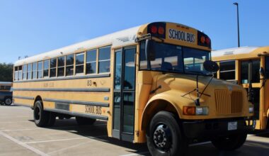 Allen ISD maintains a fleet of 138 buses. (Shelbie Hamilton/Community Impact)