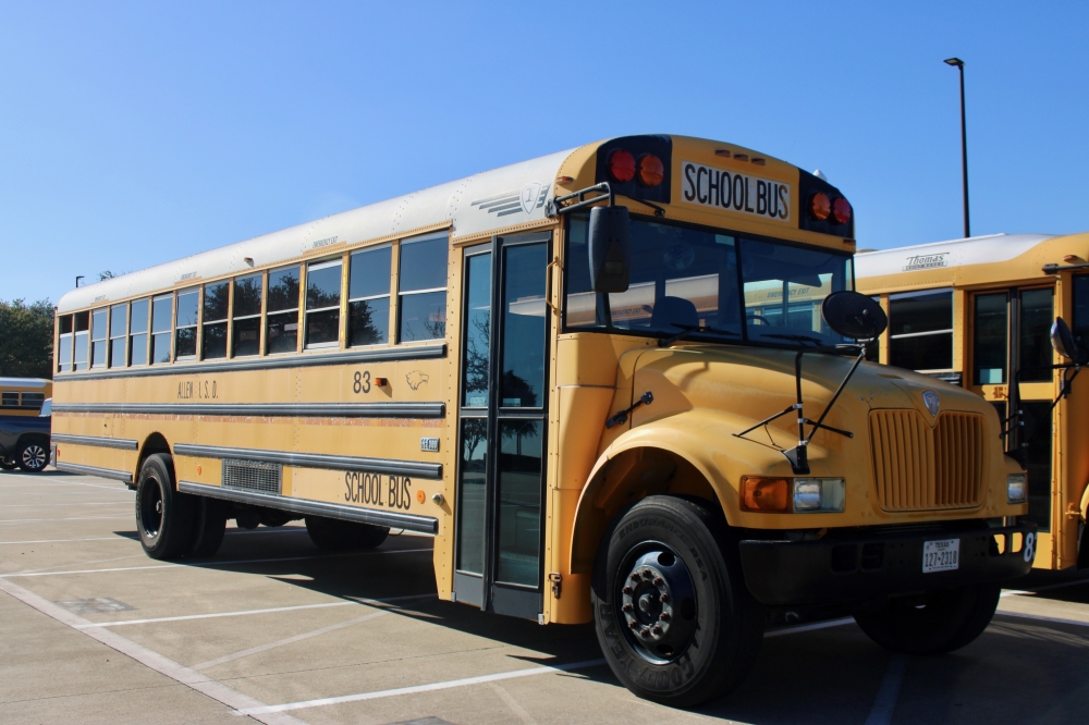 Allen ISD maintains a fleet of 138 buses. (Shelbie Hamilton/Community Impact)