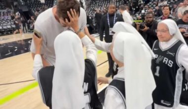 San Antonio Nuns Bless Spurs' Luke Kornet in Viral Moment Before Playoff Win