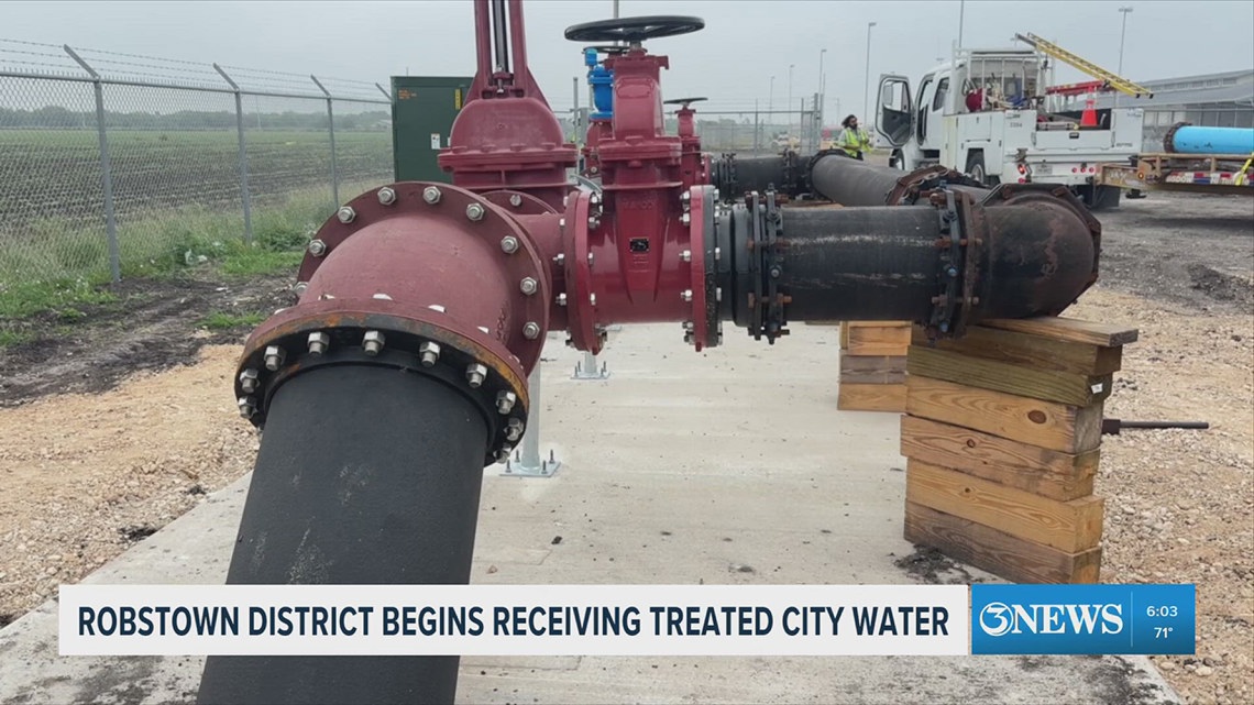 Robstown district begins receiving treated city water