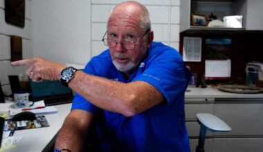 Hanson Professional Services vice president John Michael at his office in Corpus Christi on Monday. “Let’s hold all of our regional system hostage while they wait for their data center,” Michael said. Credit: Dylan Baddour/Inside Climate News