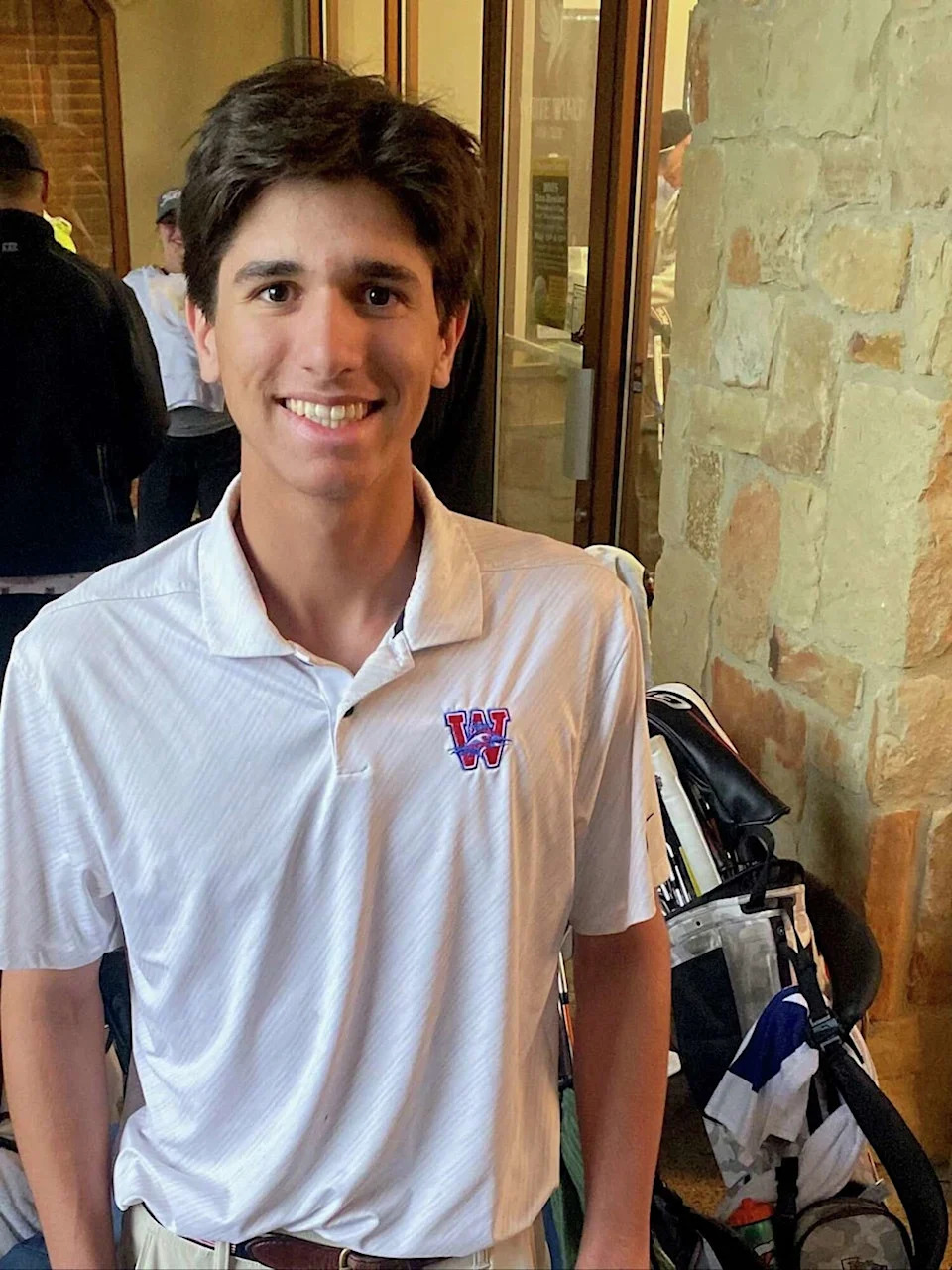 Westlake junior Sterling Hurd has a share of the lead after the first day of the UIL State Golf Championships. He will play for the University of Texas after he graduates in 2026. (Rick Cantu/American-Statesman)