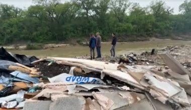 A Dallas man is accused of stealing land to use as an illegal dump site for truckers on the Trinity River