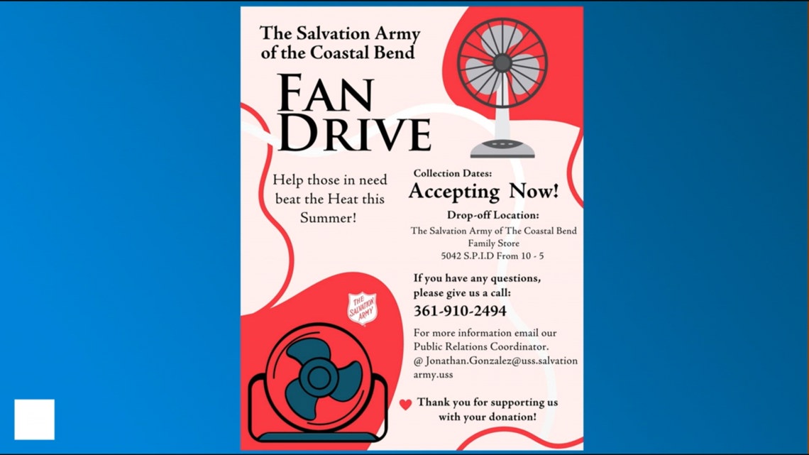 Salvation Army asking for fan donations ahead of South Texas summer heat