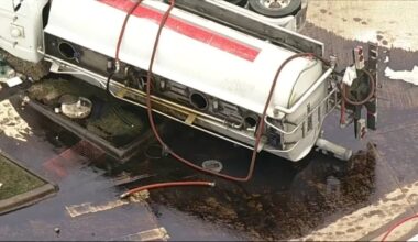 Road closures in Plano as crews continue to clean up oil spill from Friday crash