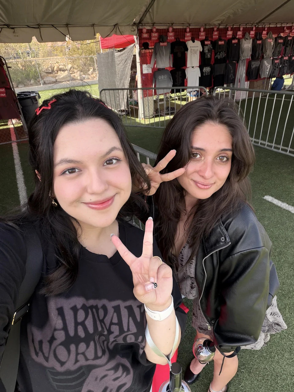 Kaedama manager Kaitlyn Payne, in the leather jacket, said it was crazy to be able to meet BTS members in person on April 30 and then see them in concert hours later on Saturday, May 2.