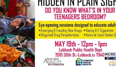 Noon Notebook: Prevention Resource Center & Lubbock Public Health Host ‘Hidden in Plain Sight’