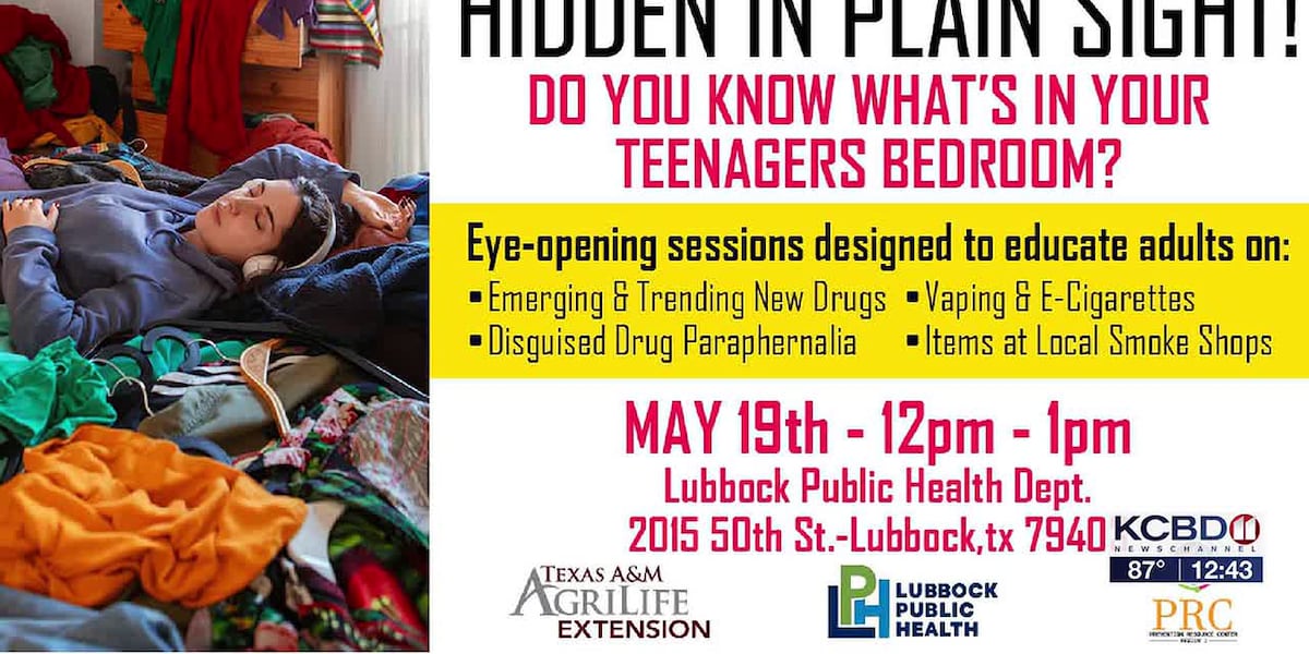 Noon Notebook: Prevention Resource Center & Lubbock Public Health Host ‘Hidden in Plain Sight’