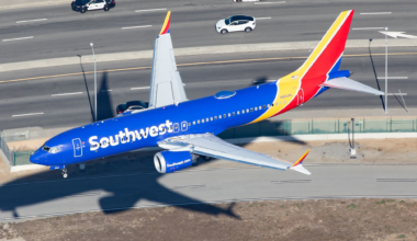 Southwest Airlines Boeing 737 MAX Top View 2