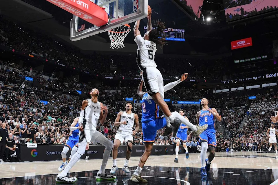 The San Antonio Spurs on May 24.Credit: Michael Gonzales/NBAE via Getty