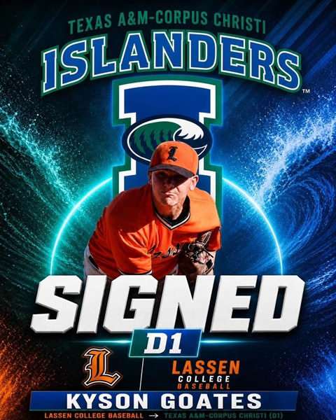 Lassen Baseball Sophomore Kyson Goates Commits to Texas A&M Corpus Christi