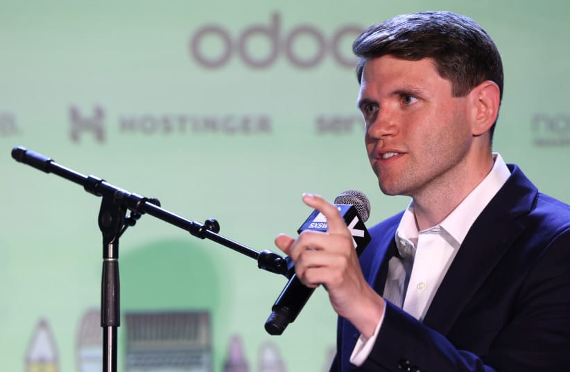 AUSTIN, TEXAS - MARCH 14: James Talarico speaks onstage during ''Raging Moderates'' at the Vox Media Podcast Stage at SXSW on March 14, 2026 in Austin, Texas