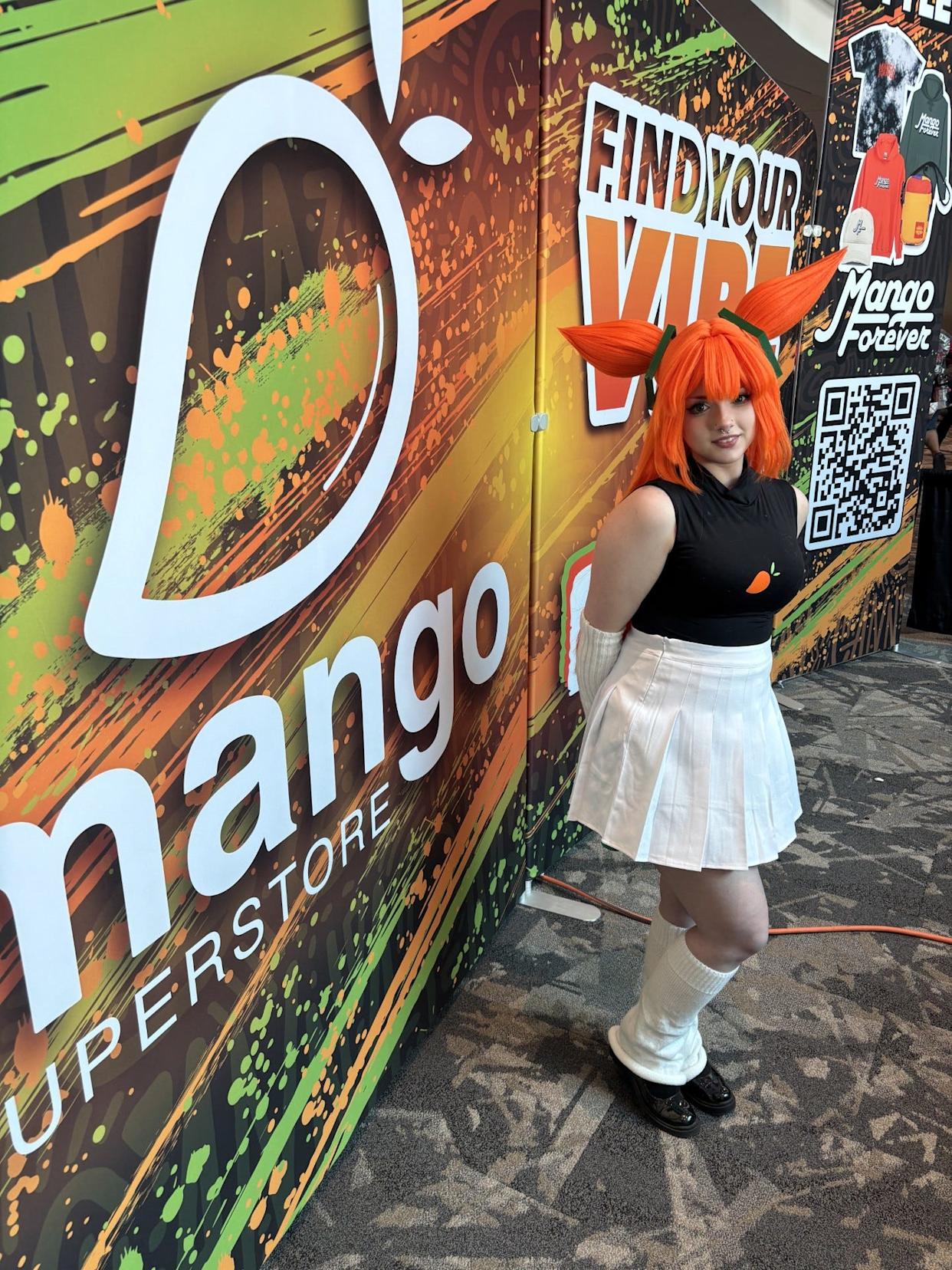 Amelia Cunningham, marketing representative for Mango Cannabis, said the company was happy to be the sponsor of free day at El Paso Comic Con 2026. They want to get involved in the El Paso community.