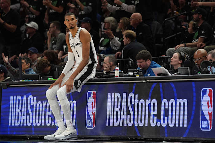 Wembanyama gets ejected early in Spurs-Wolves Game 4 for elbowing Reid and drawing a Flagrant 2 foul