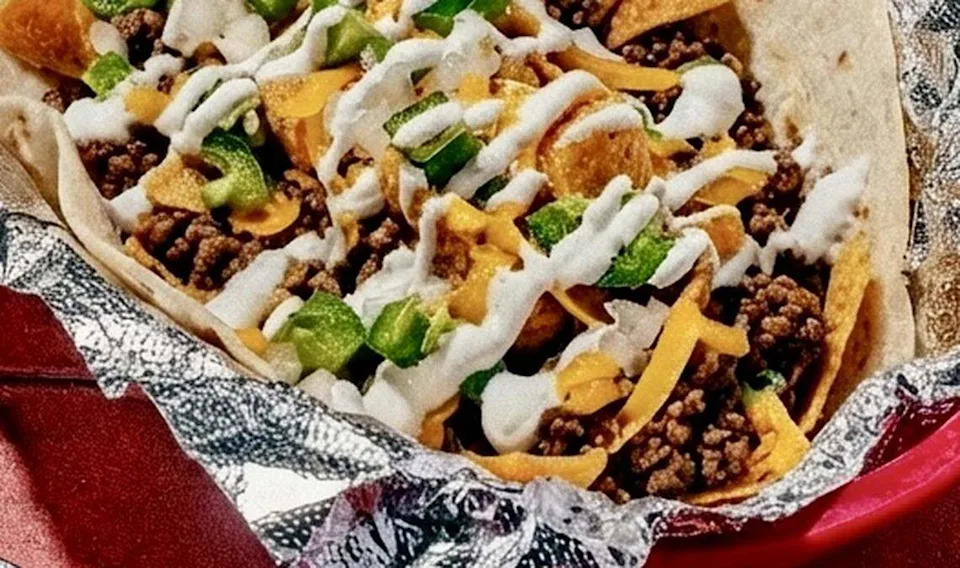 The “Frito pie taco” is a special at the Fuego Tortilla Grill chain, which has a location on the South Freeway in Burleson.