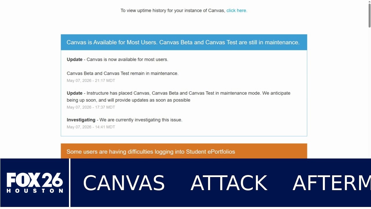 Canvas restored after cyberattac