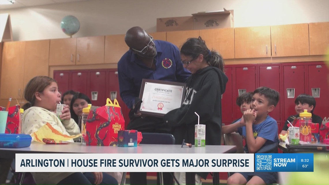 McDonald's offers to pay for college of 11-year-old Arlington house fire survivor