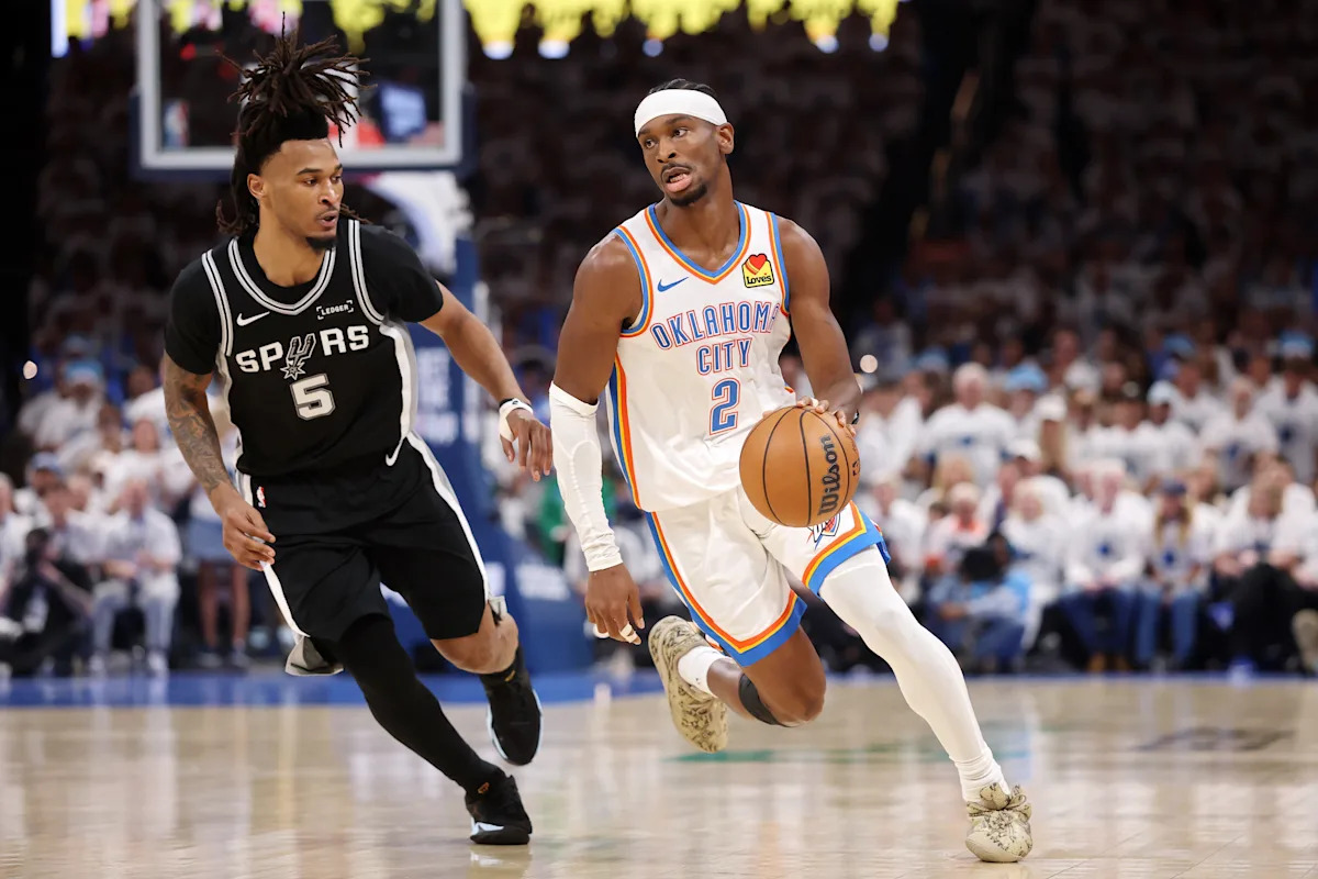 Thunder punch back from Game 4 dud for runaway Game 5 win over Spurs to move 1 win away from NBA Finals