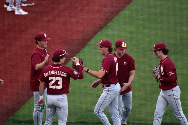 Florida State baseball snapped its nine-game win streak in a 6-3 loss to the University of Florida Gators on Mar. 10.
