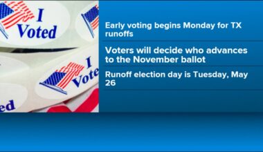 Early voting begins May 18 for Texas runoffs
