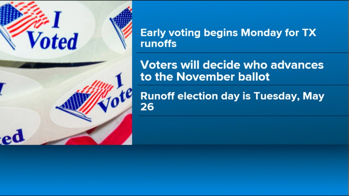 Early voting begins May 18 for Texas runoffs