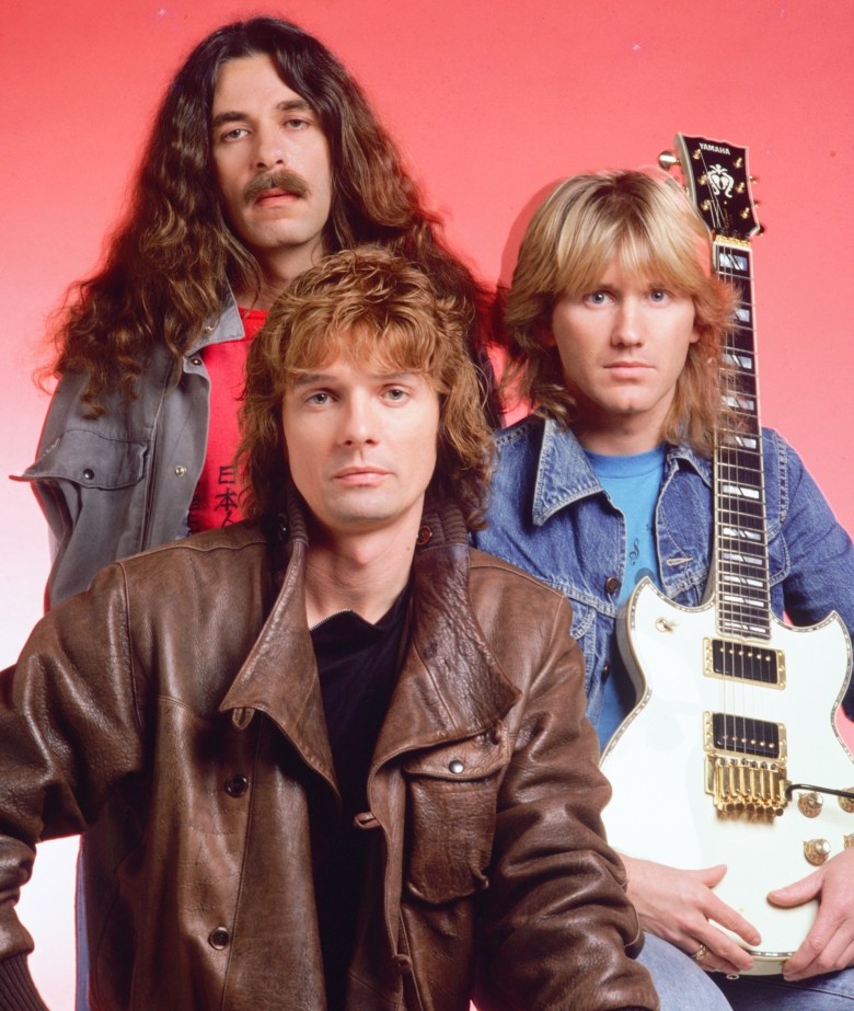 Triumph strike a pose in publicity shot from the band's heyday. 