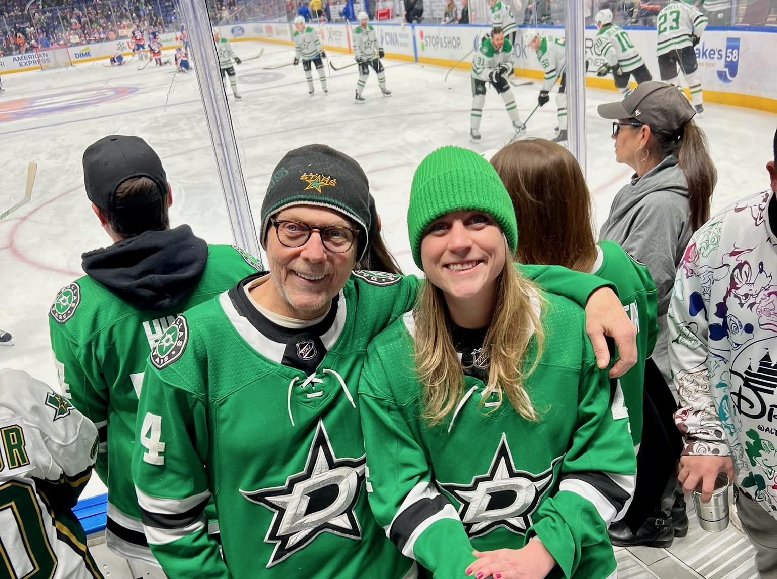 bill Rossell of Lakewood Landing at a Dallas Stars game.