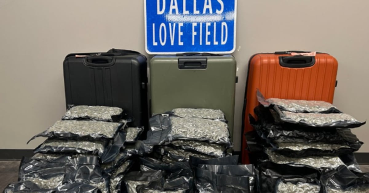 Suitcase full of marijuana bursts open on flight, arrest made in Texas