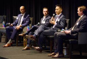 Michael Hyun speaks at the Commercial Observer Dallas Development and Investment Forum.