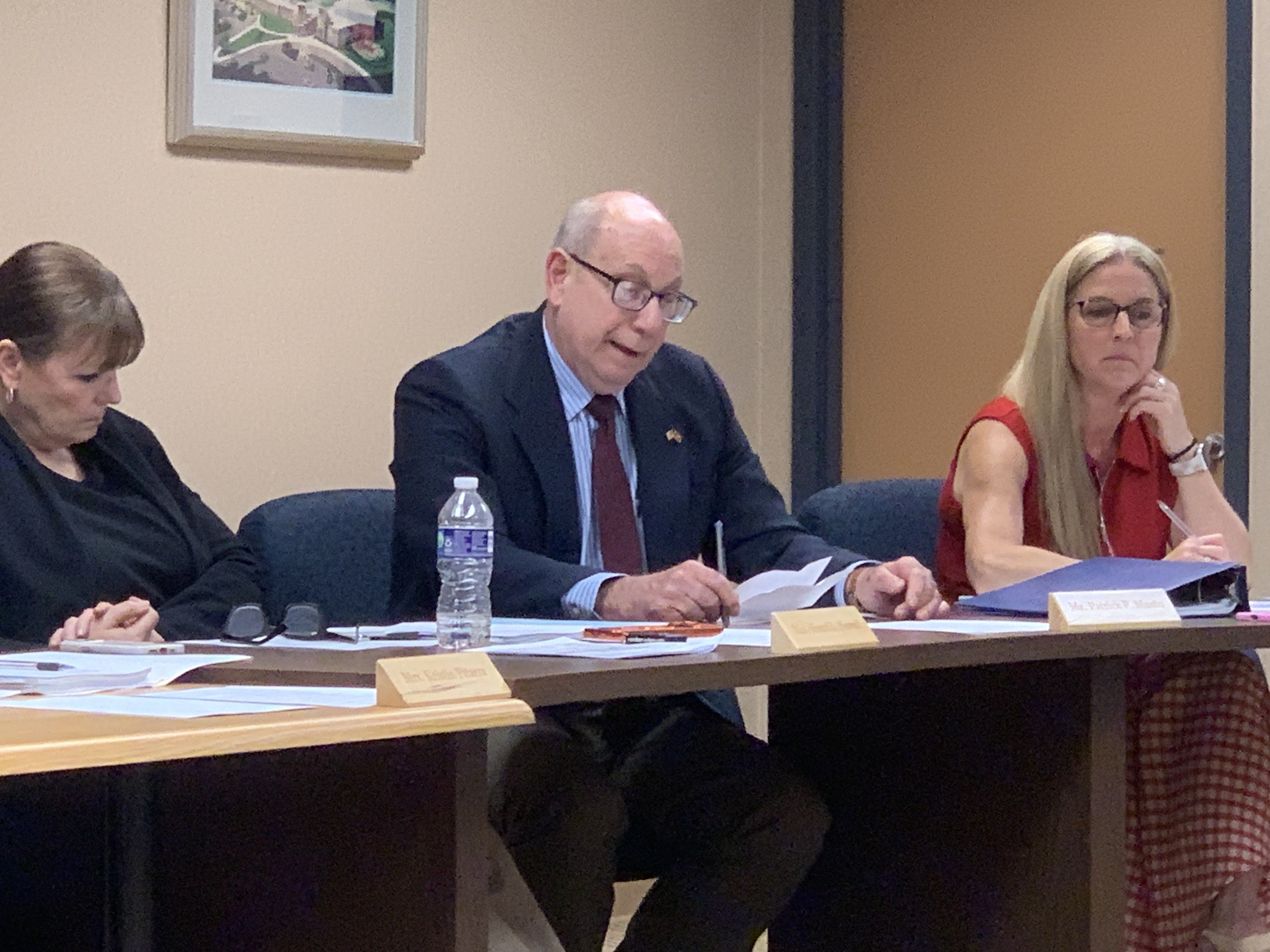 Dallas School Board member Patrick Musto at the school board...