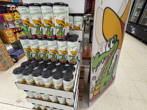 Wyoming Valley Beverage in Edwardsville is one of the first places to stock CK's Classic Margarita, a ready- to-drink cocktail created by Kyttle's Cocktails in Dallas. (Bob Kalinowski/ Staff Photographer)