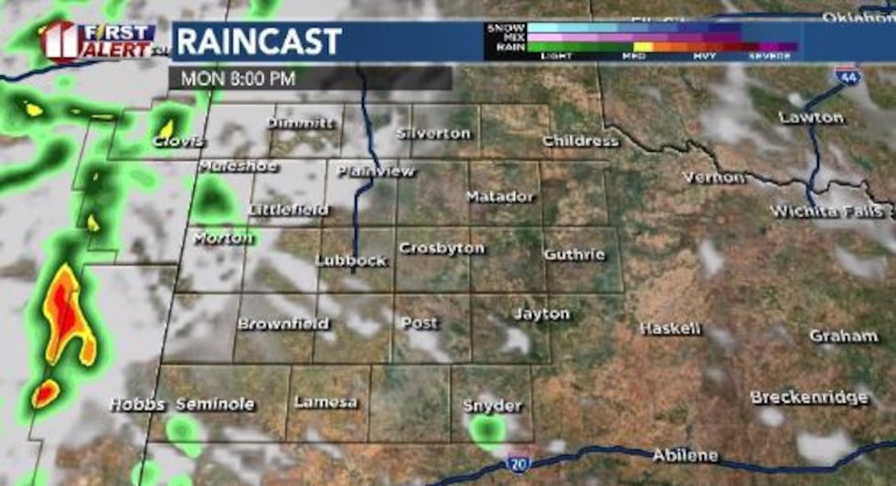Forecasting 86 for the afternoon with mostly sunny skies for Memorial Day.