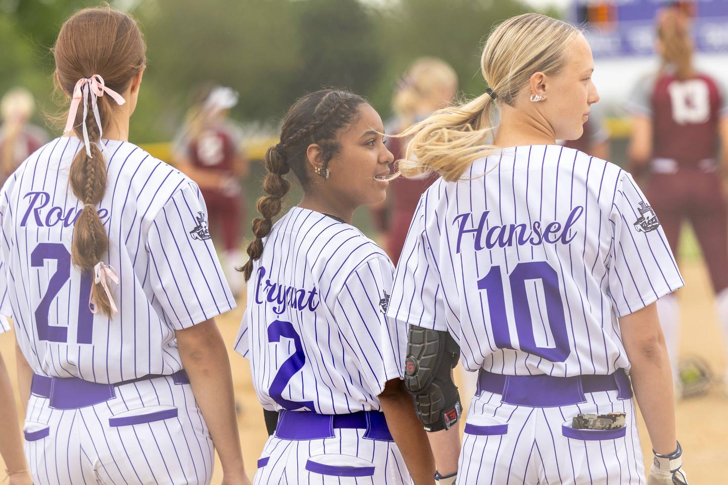Plano players line up prior to their regional game with Morris on Friday.