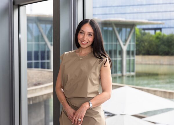 A portrait of art museum professional Clarissa Morales.
