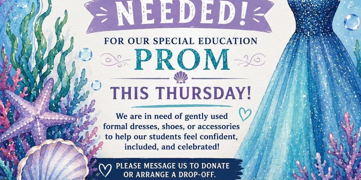 Monterey High School seeks prom dress, formal attire donations for special education students