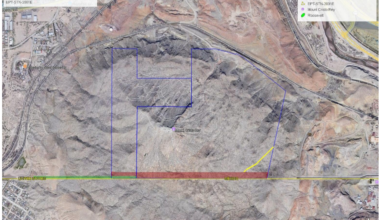 A map of the land to be condemned