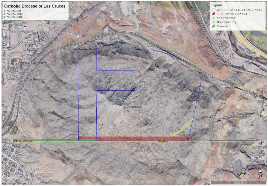 A map of the land to be condemned