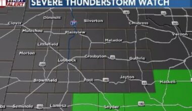 Storms moving out of the South Plains Sunday evening