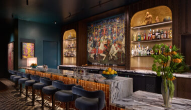 Houston's striking new art-forward bar serves up natural wines and bespoke cocktails in a Victorian/Art Deco setting