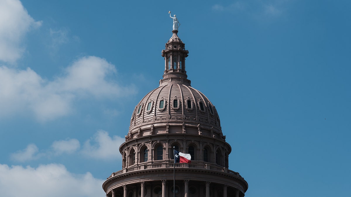 A view of the Texas State Capitol in Austin, Texas.
