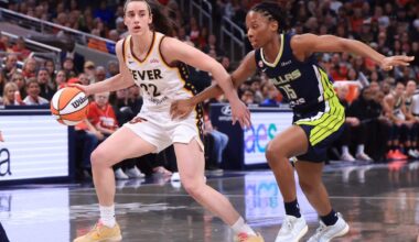 Caitlin Clark exits preseason game vs. Wings with apparent ankle injury