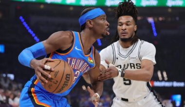 Thunder even the series with a Game 2 victory over Spurs