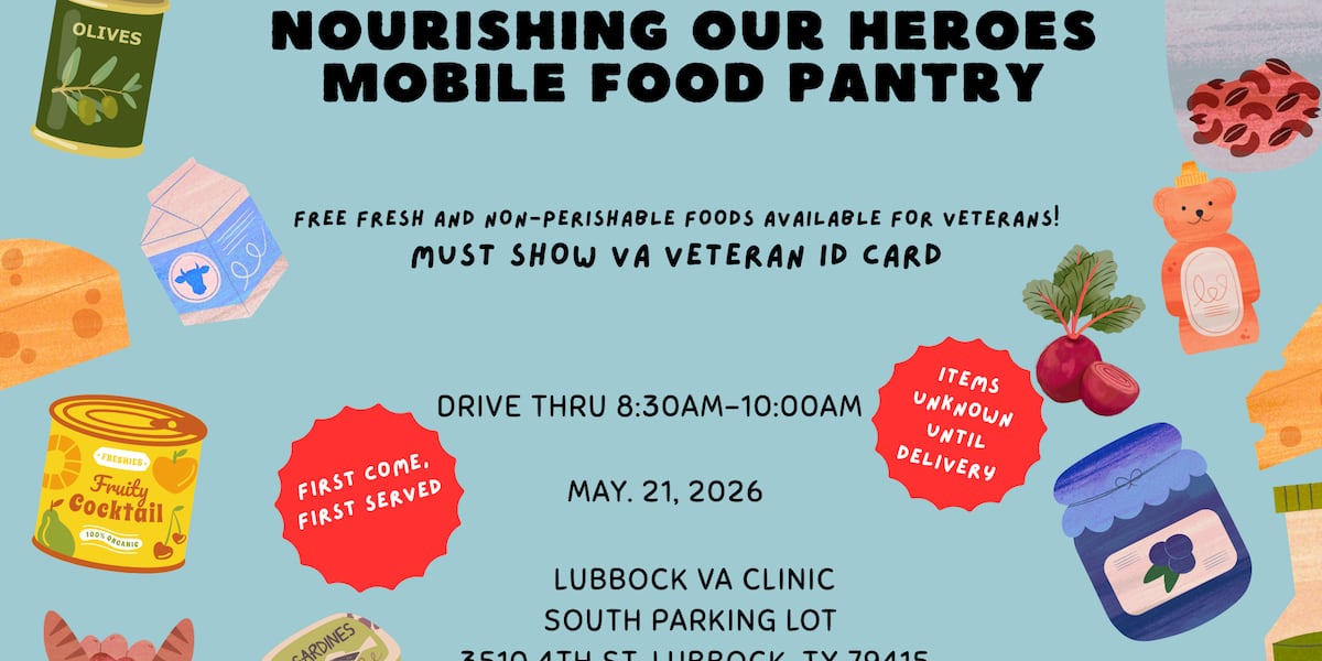 Lubbock VA clinic to host drive-thru food pantry for veterans Thursday