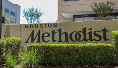 Houston Methodist Hospital sign in the TMC. July 24,2019