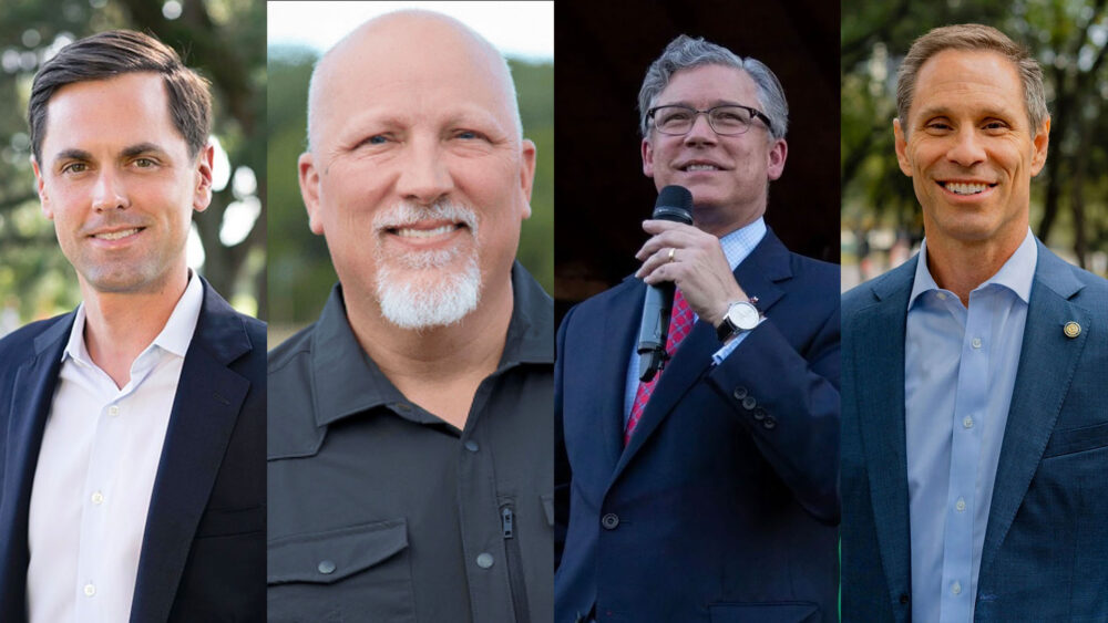 Mayes Middleton, Chip Roy, Joe Jaworski and Nathan Johnson are all candidates for Texas Attorney General.