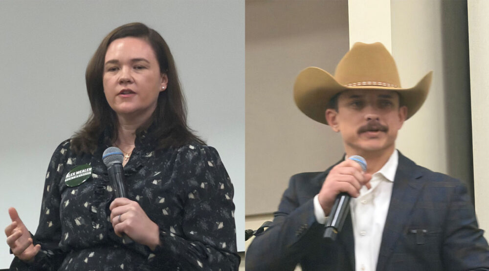 Alex Mealer (left) and Briscoe Cain (Right) are the two leading Republican candidates for Texas' 9th Congressional District.