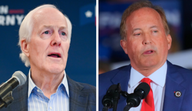 Paxton leads Cornyn in Texas Senate runoff