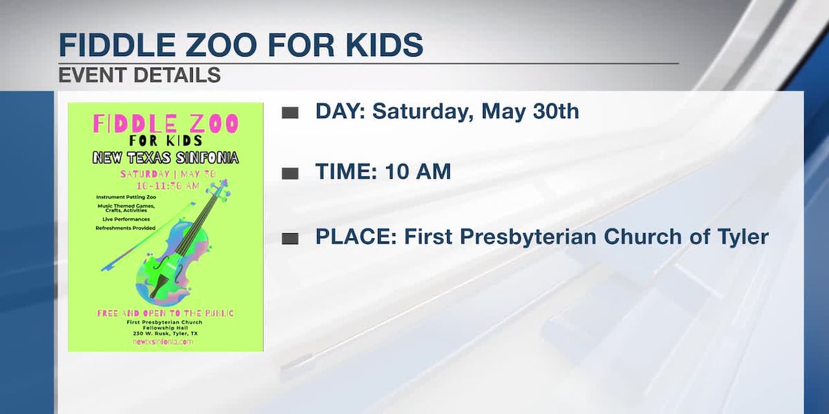 New Texas Sinfonia invites families to ‘Fiddle Zoo’ instrument petting zoo